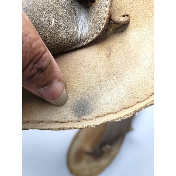 Tamarindo Beachcomber Women's Leather Slide Sandals Size 7 Brown Casual Comfort - Picture 11 of 11